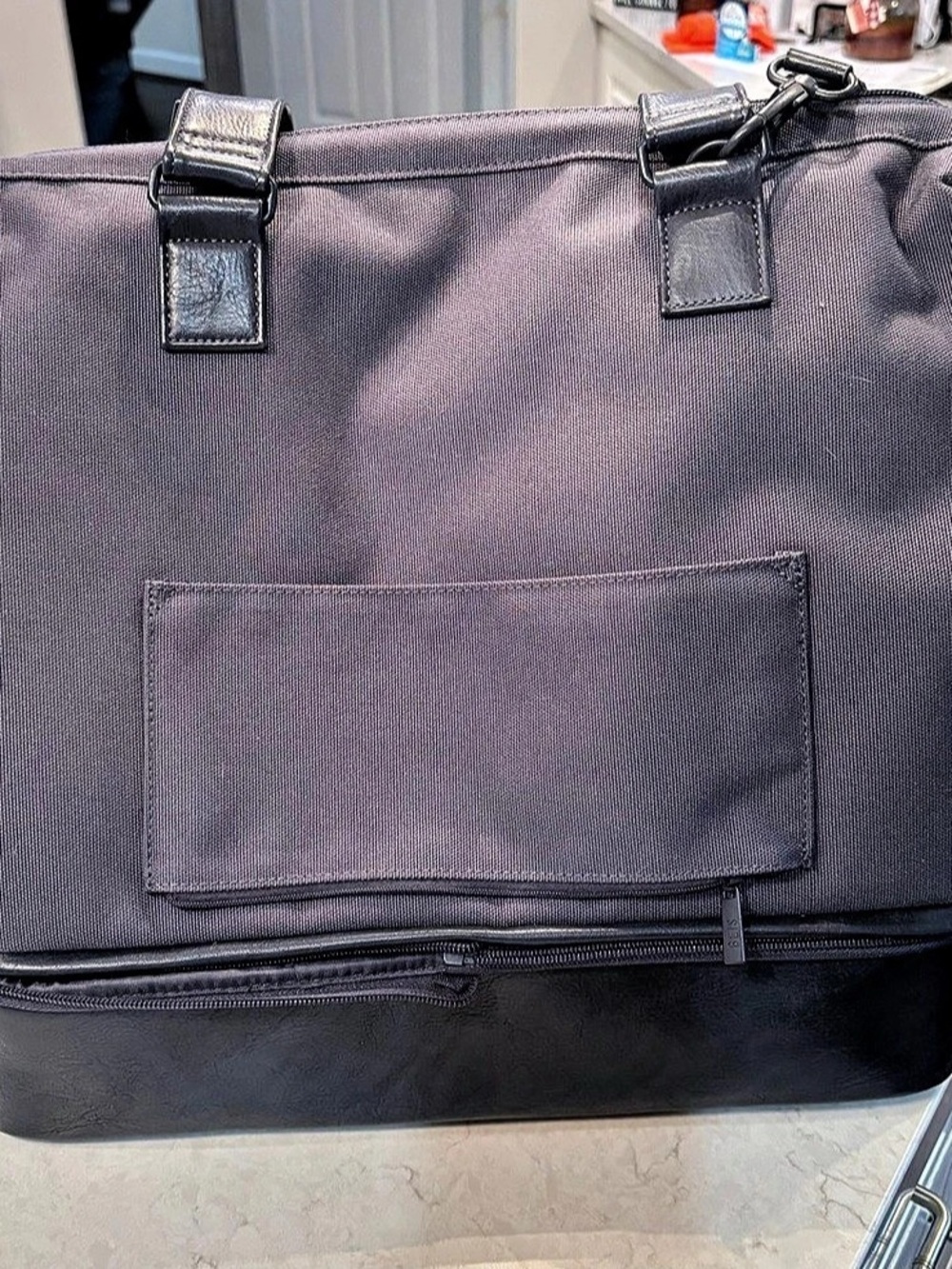 BÉIS The Mini Convertible Weekender Travel Bag in Navy